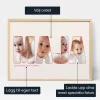 Baby Namn Foto Collage — personlig bebis- och familjepresent