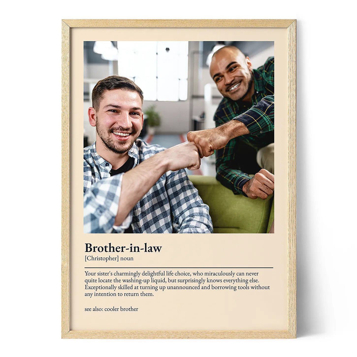 Brother-in-law Definition Poster - Positive Prints