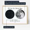 Moon And The Stars — personalised moon phase print
