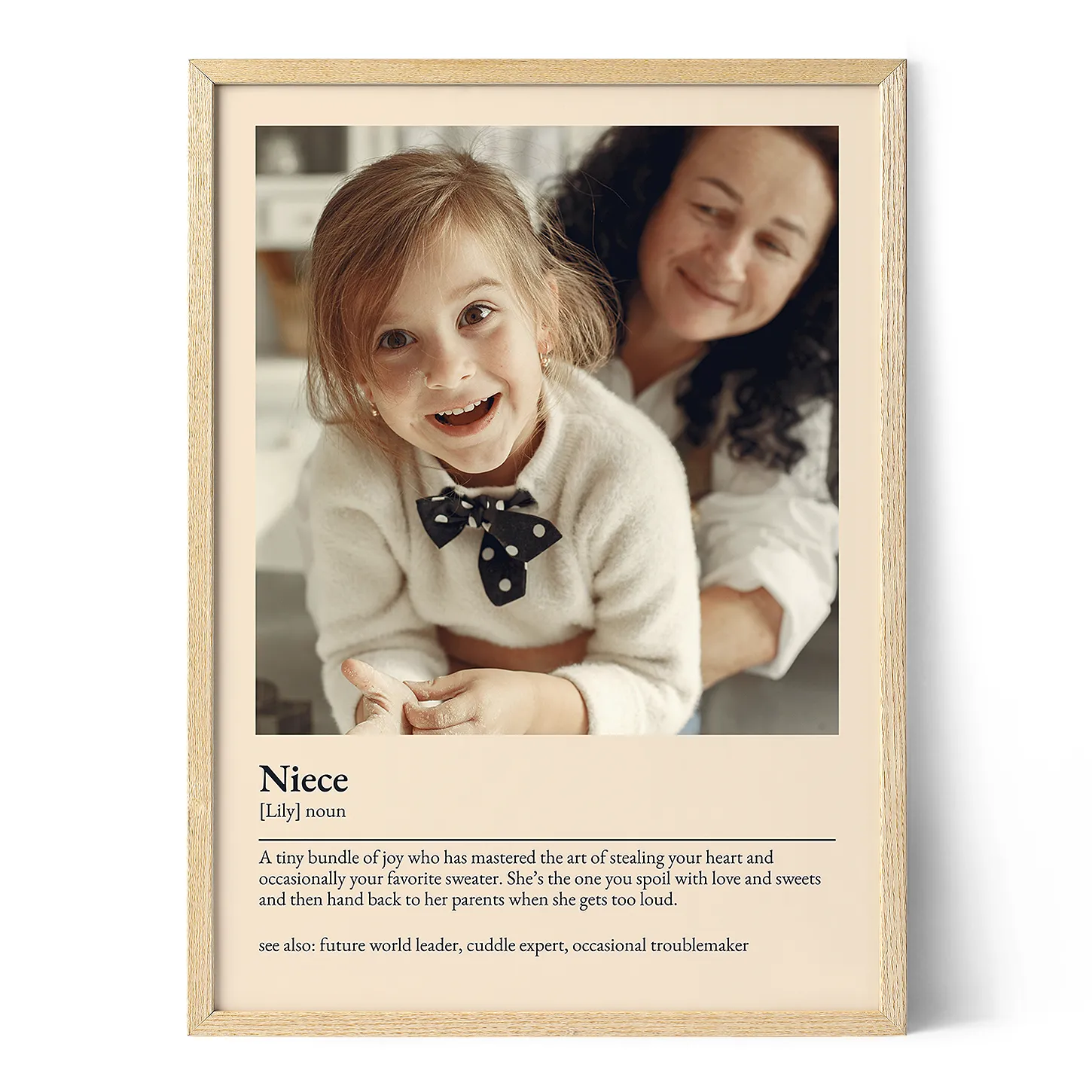 Niece Definition Poster Positive Prints
