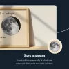 Personlig stjärnkarta ram med personlig månfas kreativ present till din kärlek 6