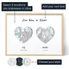 Liefde Weet Niet Afstand Kaart — gepersonaliseerde kaartposter