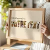 Collage Photo de Lettres Personnalisé — cadeau personnalisé pour lui