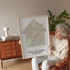 Omas und Opas Haus — personalisierter Kunstdruck - Schweiz
