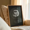 Póster conmemorativo con letra de canción — impresión artística personalizada