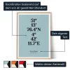 Koordinaten Poster — personalisierter Kunstdruck - Schweiz