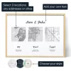 Ontmoet Gezoend Verloofd Kaart — gepersonaliseerde kunstprint