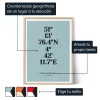 Poster De Coordenadas — impresión artística personalizada