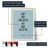 Tableau Coordonnees Gps — affiche artistique personnalisée