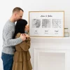 Ontmoet Gezoend Verloofd Kaart — gepersonaliseerde kunstprint