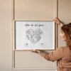 Mapa Matki i Dziecka — personalizowany plakat artystyczny