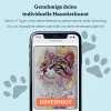 Abstraktes individualisiertes Katzen-Porträt