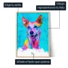 Retrato pop art de perro
