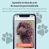 Retrato abstracto personalizado de perro