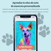 Retrato pop art de perro