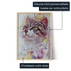 Portrait Abstrait pour Chat Personnalisé