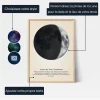 Affiche Personnalisee Premier Croissant De Lune — cadeau personnalisé pour lui