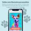 Portrait Pop Art pour Chien