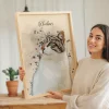 Custom Cat Portrait — gepersonaliseerd huisdierenportret
