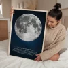 Full Moon Art — personalised moon phase print