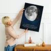 Affiche personnalisée Lune Gibbeuse Décroissante — affiche personnalisée de la phase de lune
