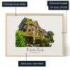 Custom House Illustration — personalized art print