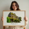 Custom House Illustration — personalized art print