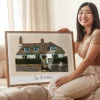 Custom Watercolour House Portrait — personalised art print