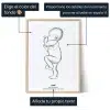 Lamina Nacimiento Bebe — impresión artística personalizada
