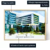 Ilustracion Personalizada En Acuarela Del Lugar De Trabajo