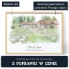 Tam, gdzie wzięliśmy ślub - personalizowany obraz ze zdjęcia - akwarela