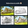 Arte Lineal de una Casa (2)