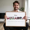 Collage di Foto a Forma di Lettere della Squadra Sportiva (1)