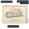 Line Art Della Casa — stampa artistica personalizzata