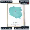 Personalizowana Mapa Akwarela — personalizowany prezent dla niego