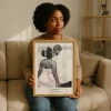 Personlig fotokonst på väggen — personlig fotoväggtavla