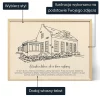 Rysunek Domu Na Podstawie Zdjecia — personalizowany plakat artystyczny