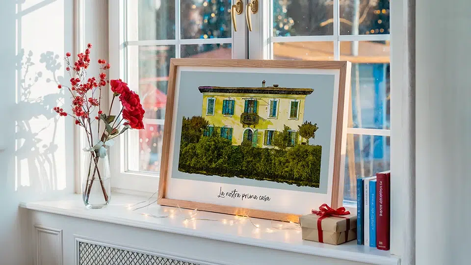 Regali di Natale personalizzati per lei - stampa personalizzata della prima casa