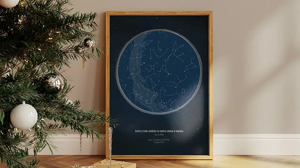 Regali di Natale significativi featured image mappa stellare personalizzata Ann Mike Guida ai regali di Natale Positive Prints