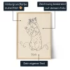 DE_01_Personalisiertes Strichzeichnungen-Poster aus Fotos deiner Katze