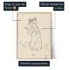 ES_01_Retrato de gato – Póster de Arte Lineal personalizado a partir de tu foto