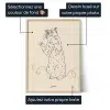 FR_01_Chat – Affiche Line Art à partir d’une Photo