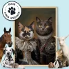 FR_04_Couple Royal – Portrait Personnalisé de Chats