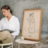MAIN_DE_Personalisiertes Strichzeichnungen-Poster aus Fotos deiner Katze