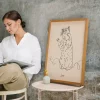 MAIN_FR_Chat – Affiche Line Art à partir d’une Photo