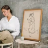 MAIN_PL_Portret kota – Plakat Line Art