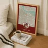 Map of Where We Met — personalised map of where you first met
