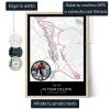 ES_01_Póster de Mapa de Ruta Ciclista