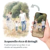 Foto di una famiglia in acquerello dettagliato - Illustrazioni di persone ad acquerello