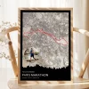MAIN_DE_Marathon-Kartenposter: Paris